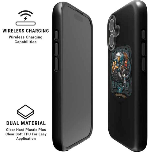Liquid Blue NFL Philadelphia Eagles Running Back iPhone 16 Plus Magsafe Impact Case