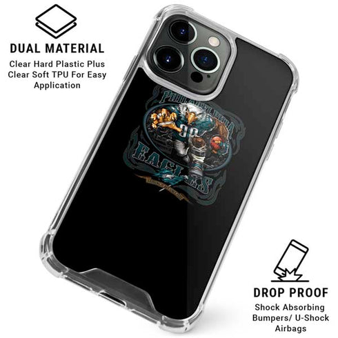 Liquid Blue NFL Philadelphia Eagles Running Back iPhone 16 Pro Clear Case