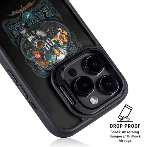 Liquid Blue NFL Philadelphia Eagles Running Back iPhone 16 Pro Max Kickstand Case