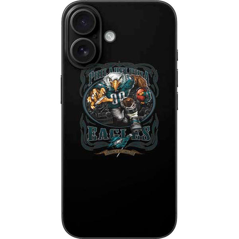 Liquid Blue NFL Philadelphia Eagles Running Back iPhone 16 Skin