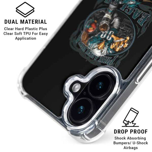 Liquid Blue NFL Philadelphia Eagles Running Back iPhone 17 Clear Case