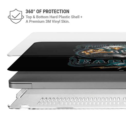 Liquid Blue NFL Philadelphia Eagles Running Back MacBook Pro 14in (2021-24) Case plus Skin