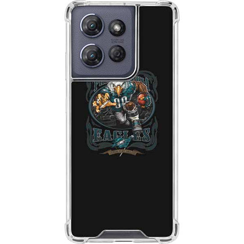 Liquid Blue NFL Philadelphia Eagles Running Back Moto G 5G (2025) Clear Case