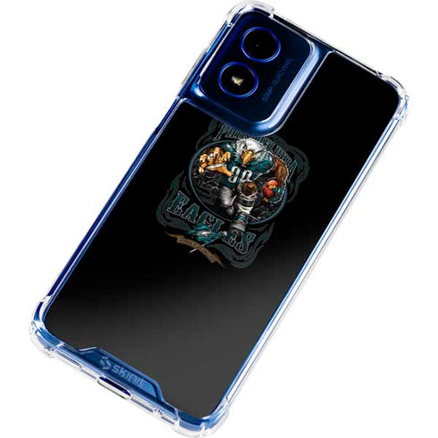 Liquid Blue NFL Philadelphia Eagles Running Back Moto G 5G (2024) Clear Case
