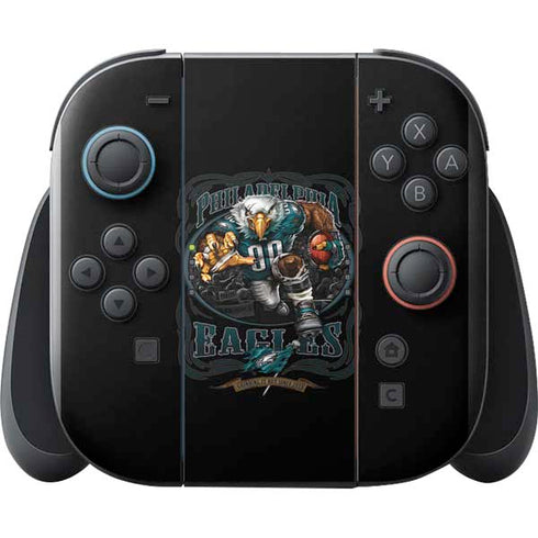 Liquid Blue NFL Philadelphia Eagles Running Back Nintendo Switch 2 (2025) with Joy-Con Skin