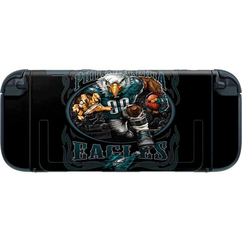 Liquid Blue NFL Philadelphia Eagles Running Back Nintendo Switch 2 (2025) with Joy-Con Skin