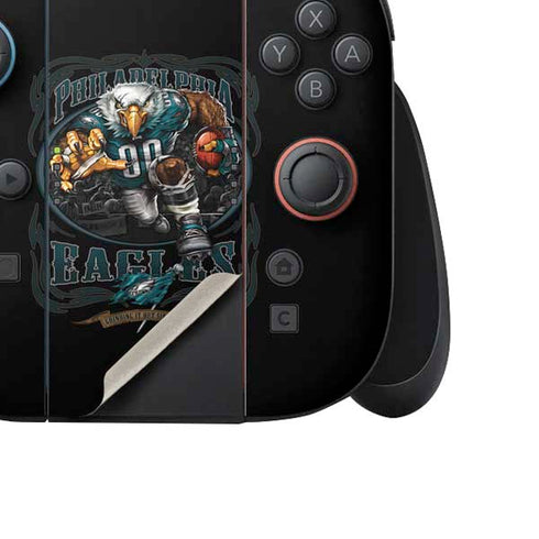 Liquid Blue NFL Philadelphia Eagles Running Back Nintendo Switch 2 (2025) Joy-Con Controller Skin