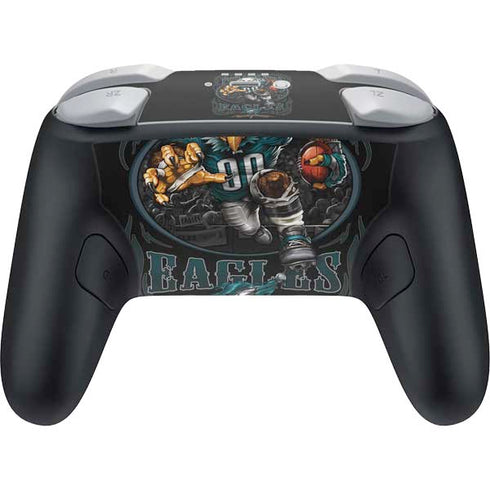 Liquid Blue NFL Philadelphia Eagles Running Back Nintendo Switch 2 (2025) Pro Controller Skin