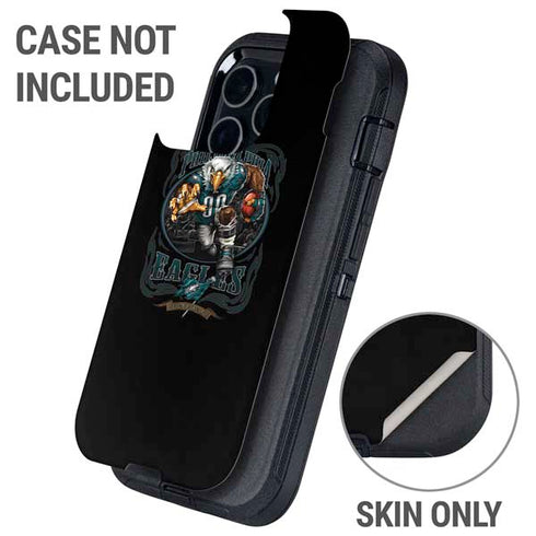 Liquid Blue NFL Philadelphia Eagles Running Back Otterbox Defender iPhone Skin