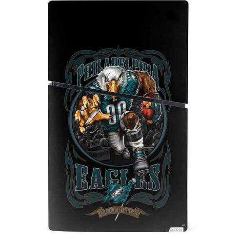 Liquid Blue NFL Philadelphia Eagles Running Back PS5 Slim Digital Edition Console Skin