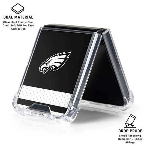 NFL Philadelphia Eagles Shutout Galaxy Z Flip6 Clear Case
