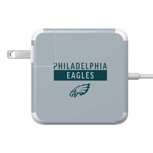 NFL Philadelphia Eagles Silver Performance Series 85W Power Adapter (15 and 17 inch MacBook Pro Charger) Skin