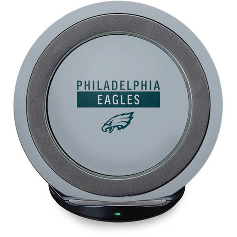 NFL Philadelphia Eagles Silver Performance Series Fast Charge Wireless Charging Stand Skin