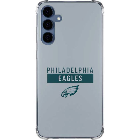 NFL Philadelphia Eagles Silver Performance Series Galaxy A55 5G Clear Case