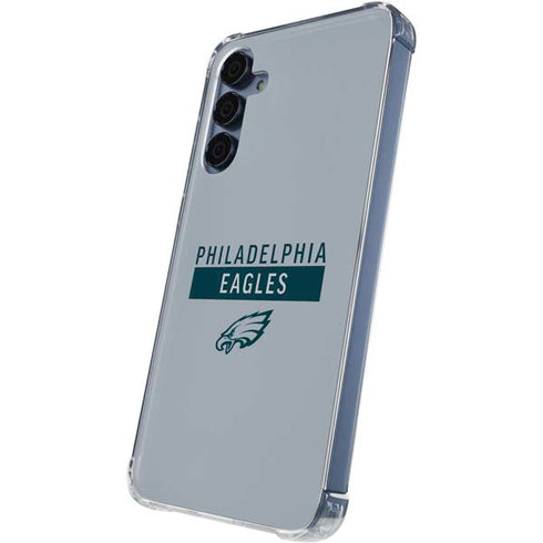 NFL Philadelphia Eagles Silver Performance Series Galaxy A55 5G Clear Case
