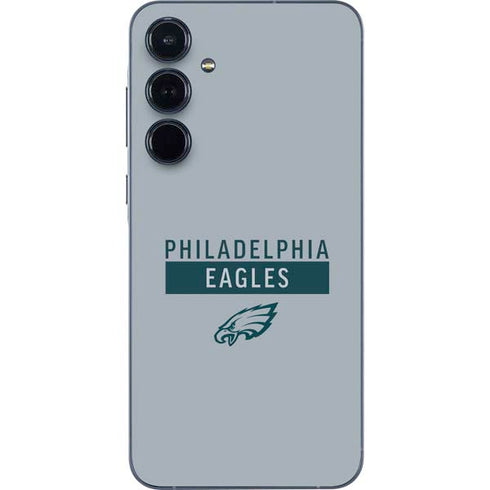 NFL Philadelphia Eagles Silver Performance Series Galaxy A55 5G Skin
