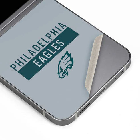 NFL Philadelphia Eagles Silver Performance Series Galaxy Z Flip6 Skin