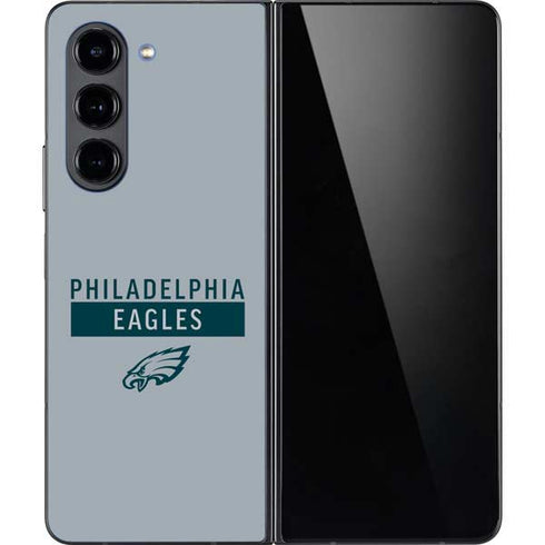 NFL Philadelphia Eagles Silver Performance Series Galaxy Z Fold5 5G Skin