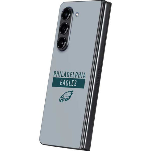 NFL Philadelphia Eagles Silver Performance Series Galaxy Z Fold5 5G Skin