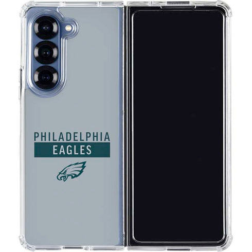 NFL Philadelphia Eagles Silver Performance Series Galaxy Z Fold6 Clear Case