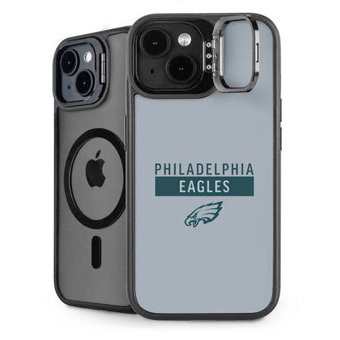 NFL Philadelphia Eagles Silver Performance Series iPhone 13 Kickstand Case