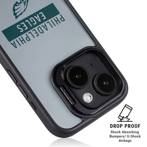 NFL Philadelphia Eagles Silver Performance Series iPhone 13 Kickstand Case