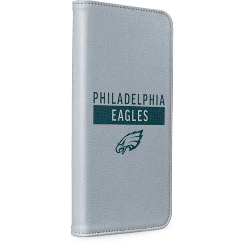 NFL Philadelphia Eagles Silver Performance Series iPhone 15 Folio Case