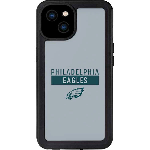 NFL Philadelphia Eagles Silver Performance Series iPhone 15 Plus Waterproof Case