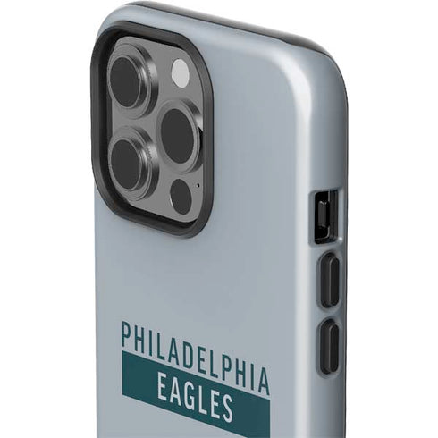NFL Philadelphia Eagles Silver Performance Series iPhone 15 Pro Impact Case