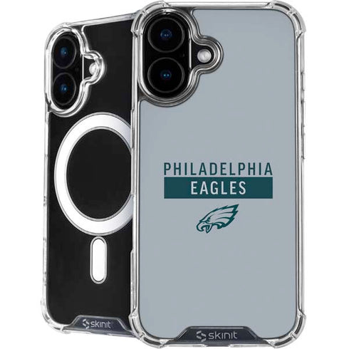 NFL Philadelphia Eagles Silver Performance Series iPhone 16 MagSafe Case