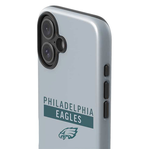 NFL Philadelphia Eagles Silver Performance Series iPhone 16 Plus Impact Case