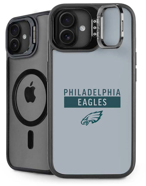NFL Philadelphia Eagles Silver Performance Series iPhone 16 Plus Kickstand Case