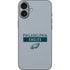 NFL Philadelphia Eagles Silver Performance Series iPhone 16 Plus Skin