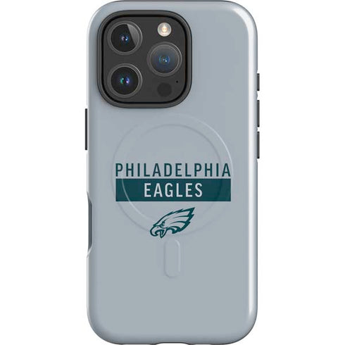 NFL Philadelphia Eagles Silver Performance Series iPhone 16 Pro Magsafe Impact Case