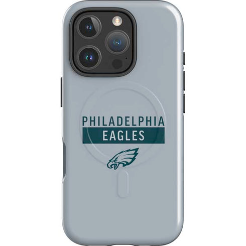 NFL Philadelphia Eagles Silver Performance Series iPhone 16 Pro Max Magsafe Impact Case