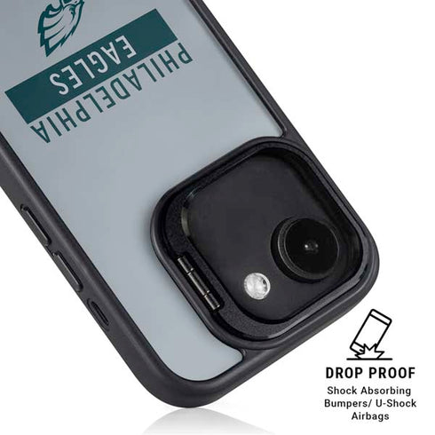 NFL Philadelphia Eagles Silver Performance Series iPhone 16e Kickstand Case
