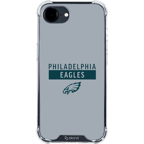 NFL Philadelphia Eagles Silver Performance Series iPhone 16e Clear Case