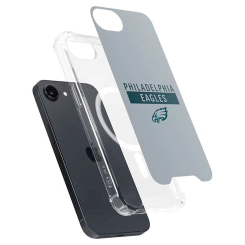 NFL Philadelphia Eagles Silver Performance Series iPhone 16e MagSafe Case