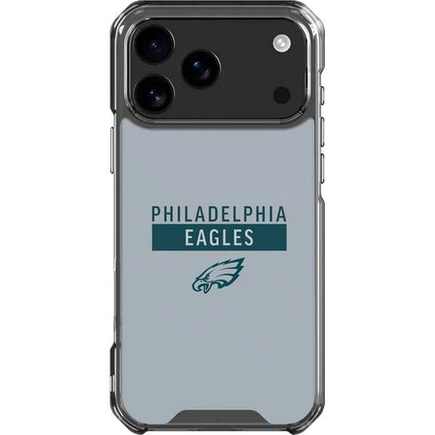 NFL Philadelphia Eagles Silver Performance Series iPhone 18 Pro Max Clear Case
