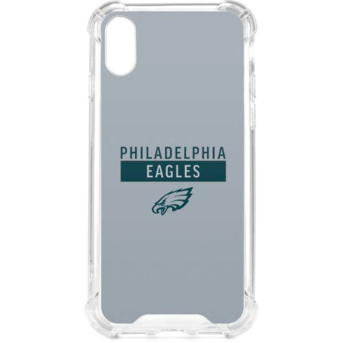 NFL Philadelphia Eagles Silver Performance Series iPhone XS Clear Case