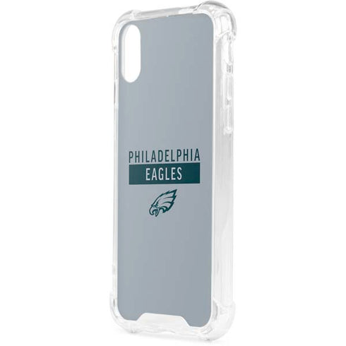 NFL Philadelphia Eagles Silver Performance Series iPhone XS Clear Case