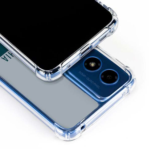 NFL Philadelphia Eagles Silver Performance Series Moto G 5G (2024) Clear Case