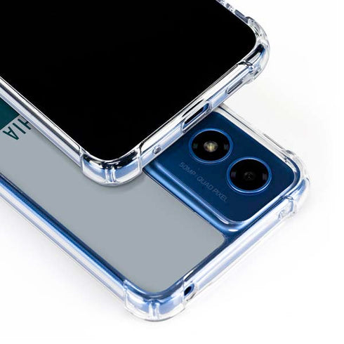 NFL Philadelphia Eagles Silver Performance Series Moto G Play 4G (2024) Clear Case