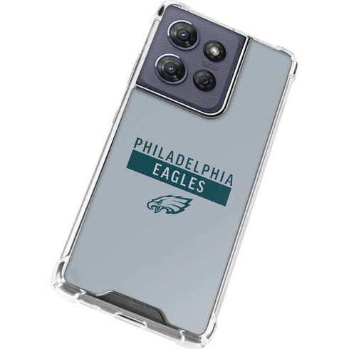 NFL Philadelphia Eagles Silver Performance Series Moto G Power 5G (2025) Clear Case