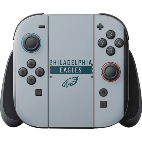NFL Philadelphia Eagles Silver Performance Series Nintendo Switch 2 (2025) with Joy-Con Skin