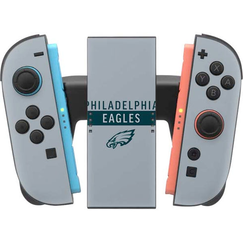NFL Philadelphia Eagles Silver Performance Series Nintendo Switch 2 (2025) Joy-Con Controller Skin