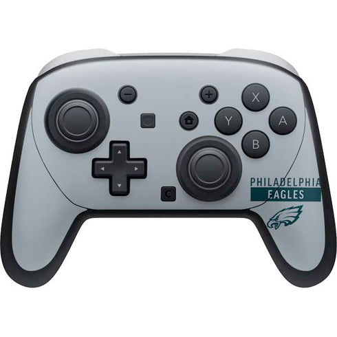 NFL Philadelphia Eagles Silver Performance Series Nintendo Skins