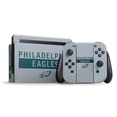 NFL Philadelphia Eagles Silver Performance Series Nintendo Skins