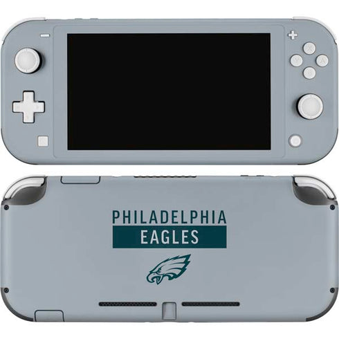 NFL Philadelphia Eagles Silver Performance Series Nintendo Skins