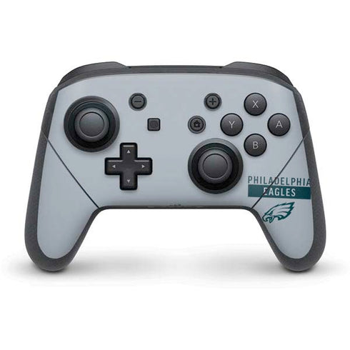 NFL Philadelphia Eagles Silver Performance Series Nintendo Skins